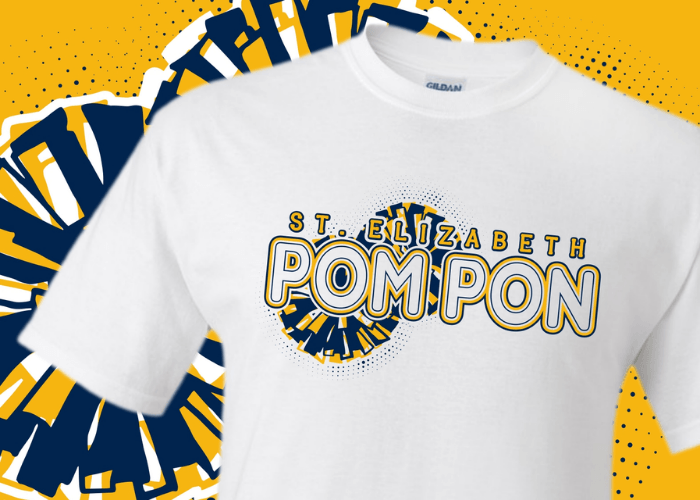 St. Elizabeth Pom Pom t-shirt.