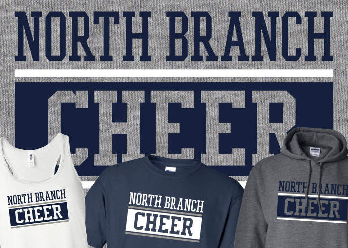 North Branch Cheer t-shirt.