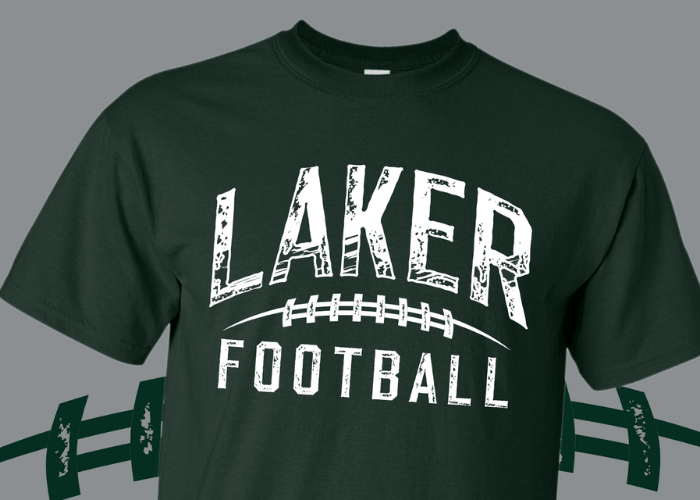 Laker football t-shirt.