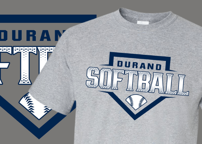Durand softball t-shirt.